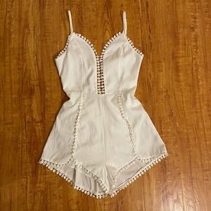 White Eyelet Romper